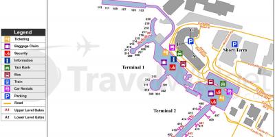 더블린 공항 주차장 맵