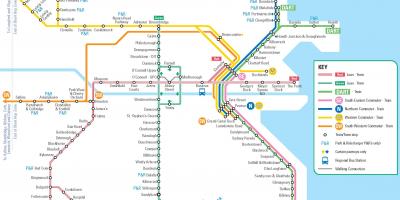 더블린 대중 교통 지도