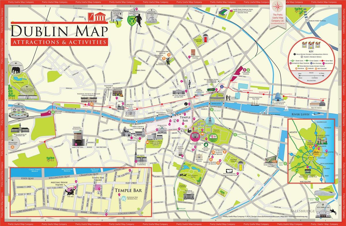 지도 더블린의 관광 명소