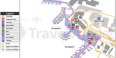더블린 공항 주차장 맵