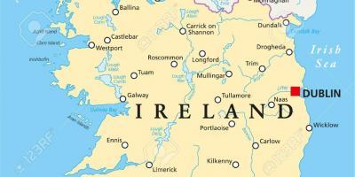 더블린의 지도 아일랜드